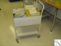 Medical Records Library Trolley